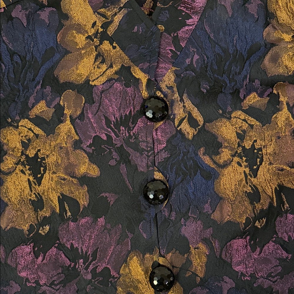 Floral Button-Up Jacket - image 3